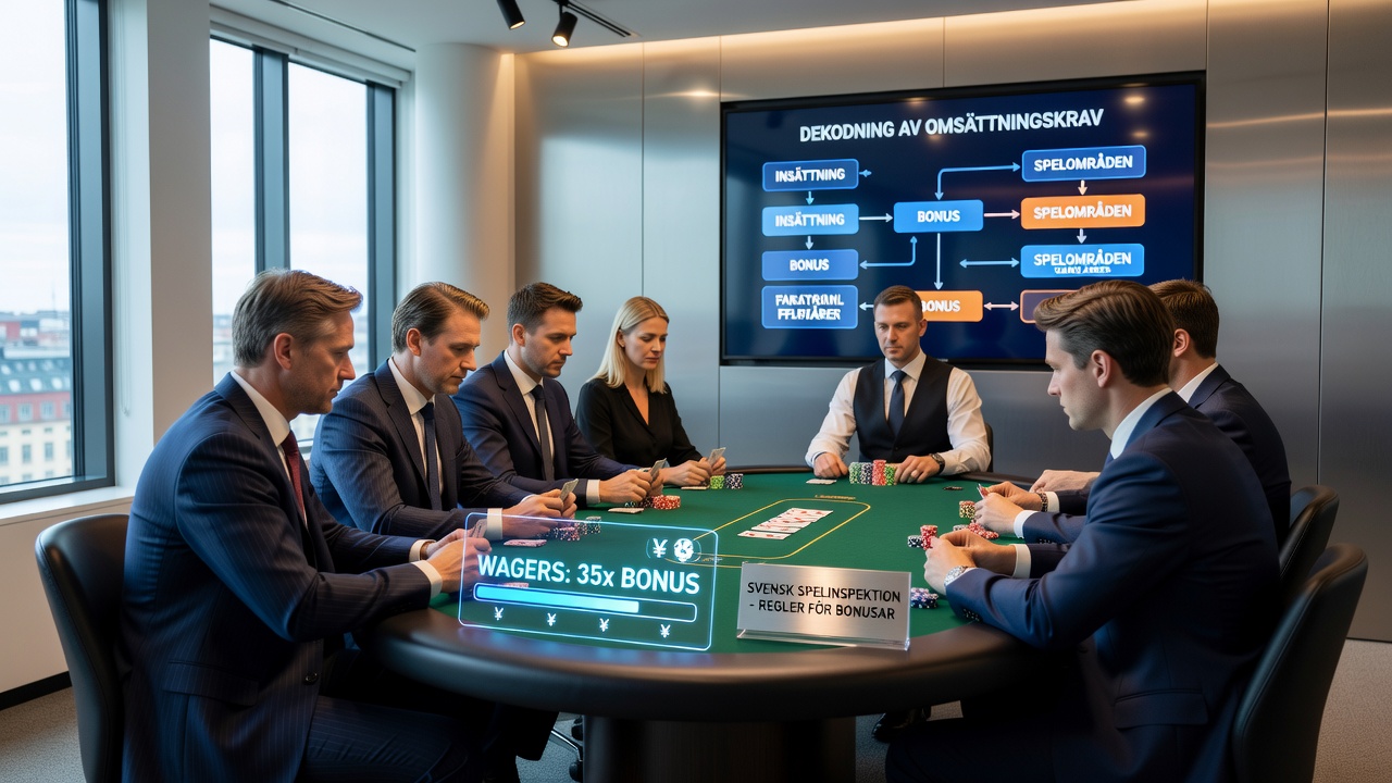 Digital dashboard showing wagering progress for live poker bonus in Swedish casino